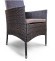 Комплект мебели АРИЯ коричневый на 6 персон с двумя диванами и столом 130х90 из искусственного ротанга