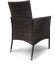 Комплект мебели АРИЯ коричневый на 6 персон с двумя диванами и столом 130х90 из искусственного ротанга