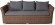Лаунж зона КАПУЧИНО ДАБЛ коричневая на 7 персон с двухместным и трехместным диваном из искусственного ротанга