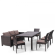 Комплект мебели MONIKA (Моника) T347/S65A/Y380A на 8 персон со столом 182х100 коричневый из искусственного ротанга