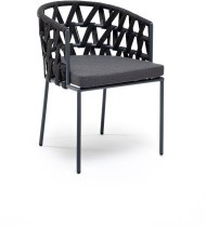 Кресло серии DIEGO (Диего) темно-серое из роупа