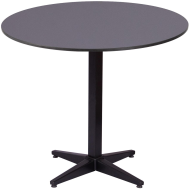 Стол обеденный INSTAM (Инстам) D80 графит из стали и HPL