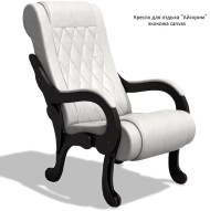 Кресло для отдыха ICE CREAM (Айскрим) экокожа коричневого и молочного цвета