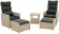 Комплект мебели MANCHESTER OTTO SET 2 серый из пластика