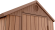 Сарай-хозблок DARWIN 6х4 (Дарвин) коричневый 189x121x218см под покраску пластиковый под фактуру дерева для дачи
