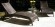 Шезлонг лежак MONACO (Монако) коричневый из искусственного ротанга