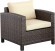 Комплект мебели CORONA (Корона) на 7 персон со столом 160х120 коричневый из искусственного ротанга