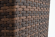 Кашпо напольное КАПУЧИНО 40х40х70 коричневое из искусственного ротанга