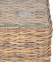 Столик журнальный ЛУНГО 73х73 соломенный гиацинт из искусственного ротанга