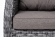Кресло раскладное серии ФОРИО графит из искусственного ротанга