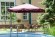 Садовый зонт Garden Way A002-3030 (Гарден вэй) цвет бордовый для кафе с боковой алюминиевой опорой