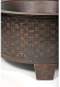 Чаша для костра COBRACO ТКАННЫЙ ЧУГУН (КобраКо) чугунная размером 74х74х64 цвет бронза с имитацией плетения