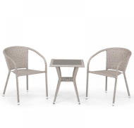 Комплект мебели VENTURA (Вентура) T25C/Y137C-W85 со столом 50х50 на 2 персоны из искусственного ротанга